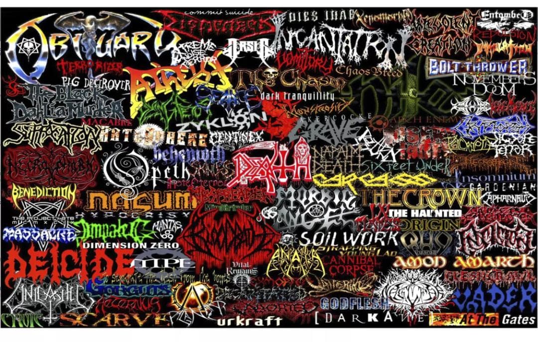 Death Metal Band Logo Wall Tapestry Banner Rock Flag 90cm x 150cm Decor