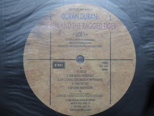 Duran Duran - Seven and the Ragged Tiger LP Japan Original Vinyl Record w/Obi