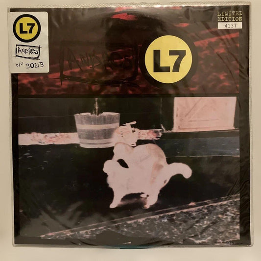 L7 - Andres b/w Bomb - Limited Edition 12" Green Vinyl Record Grunge Rock