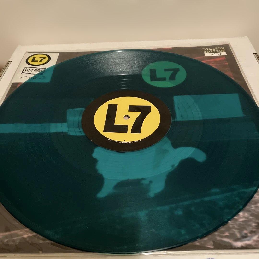 L7 - Andres b/w Bomb - Limited Edition 12" Green Vinyl Record Grunge Rock