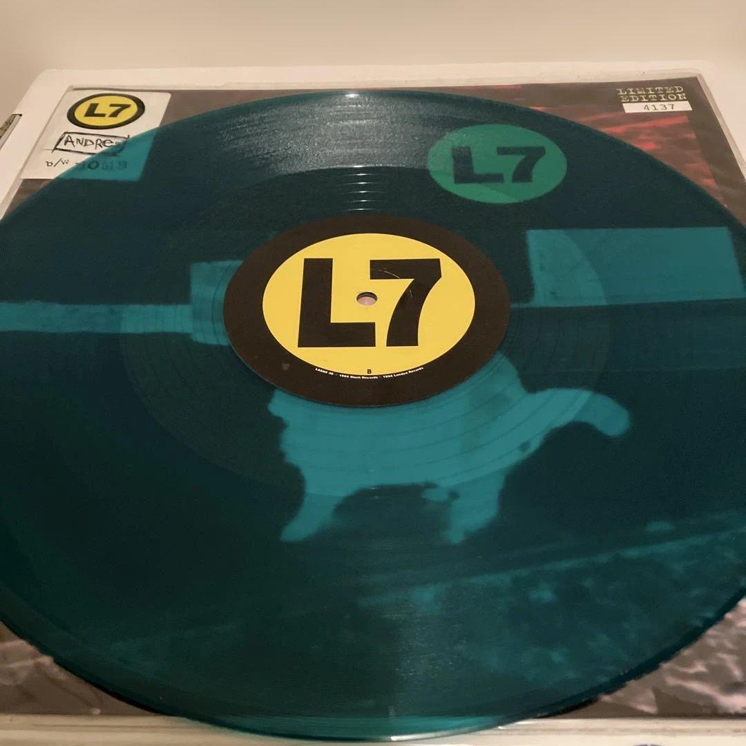 L7 - Andres b/w Bomb - Limited Edition 12" Green Vinyl Record Grunge Rock