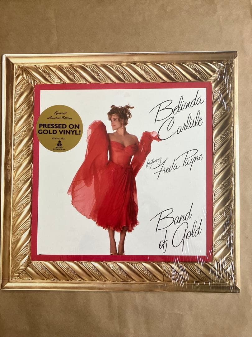 Belinda Carlisle - Band of Gold 12" Vinyl, Limited Edition Gold Color, I.R.S.