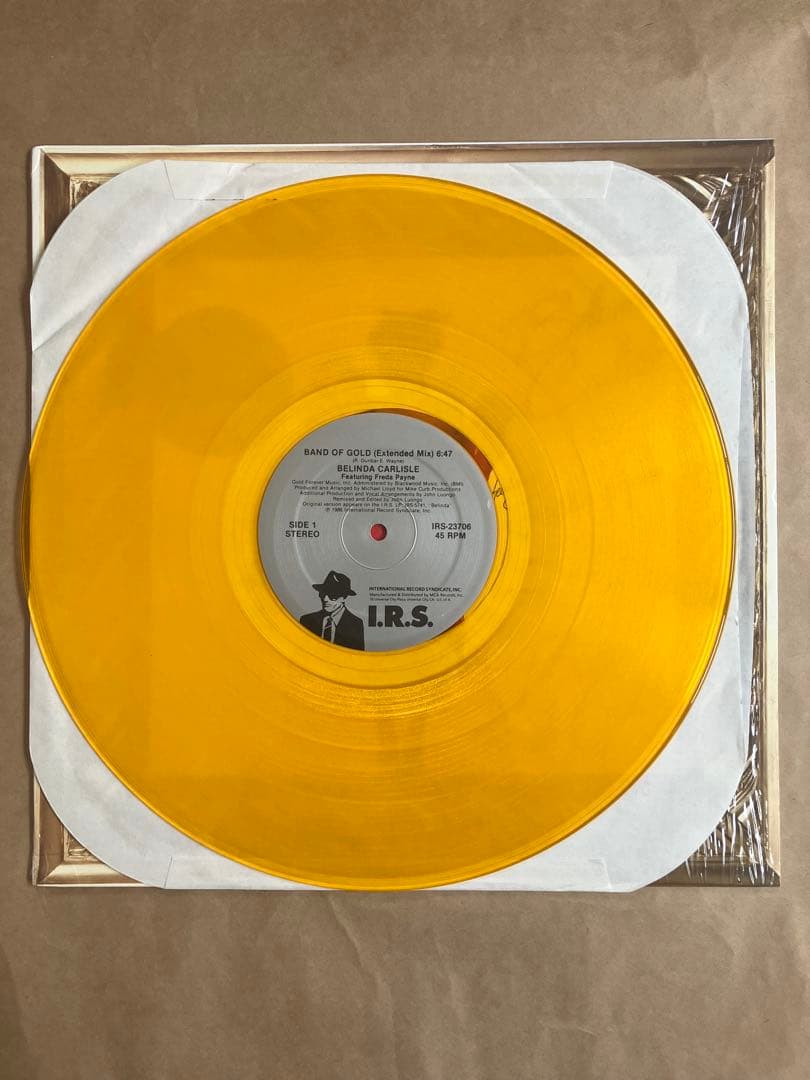 Belinda Carlisle - Band of Gold 12" Vinyl, Limited Edition Gold Color, I.R.S.