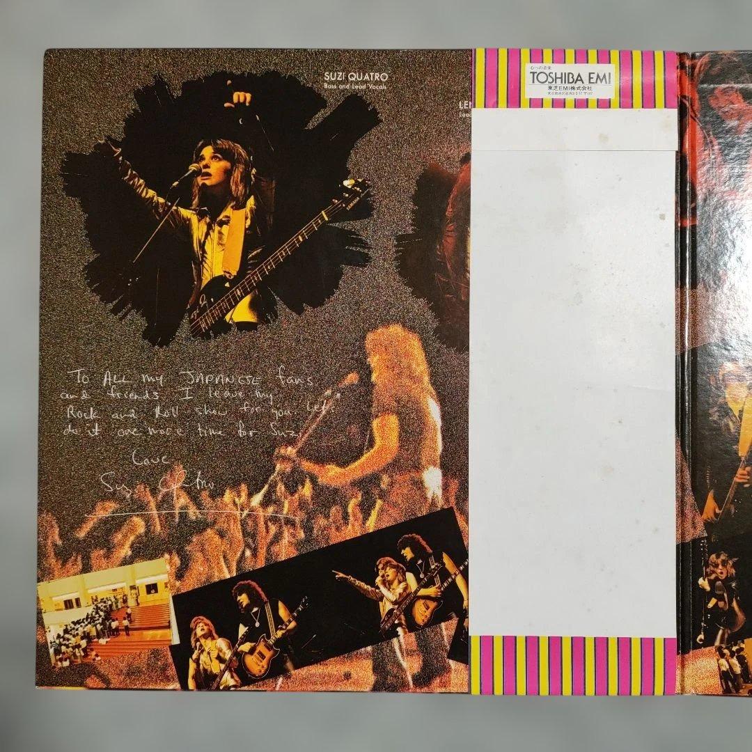 Suzi Quatro - Live And Kickin' 2LP Japan Pressing w/ Obi & Insert