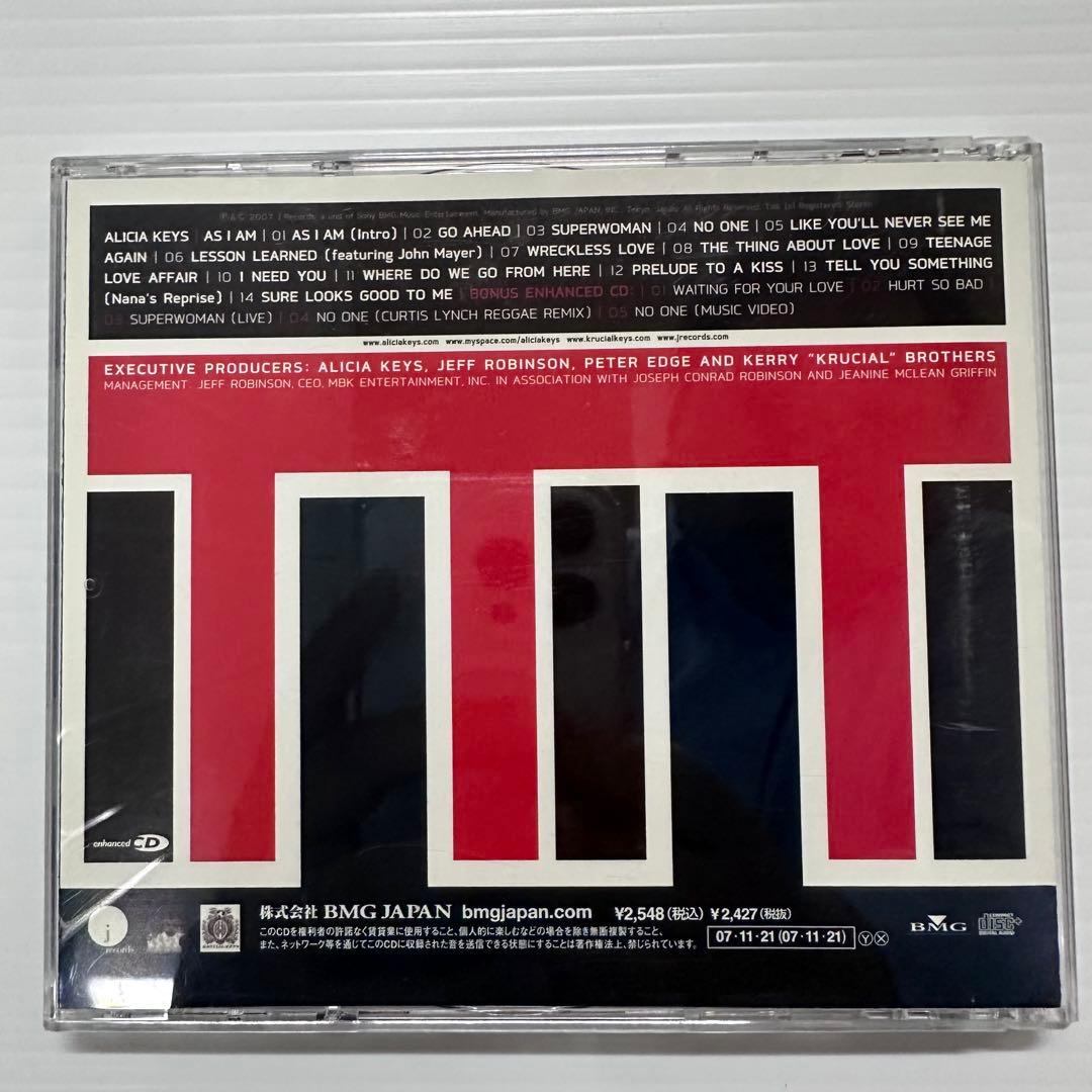 Alicia Keys As I Am 2CD Set Japan Press with OBI 2007 Limited Edition