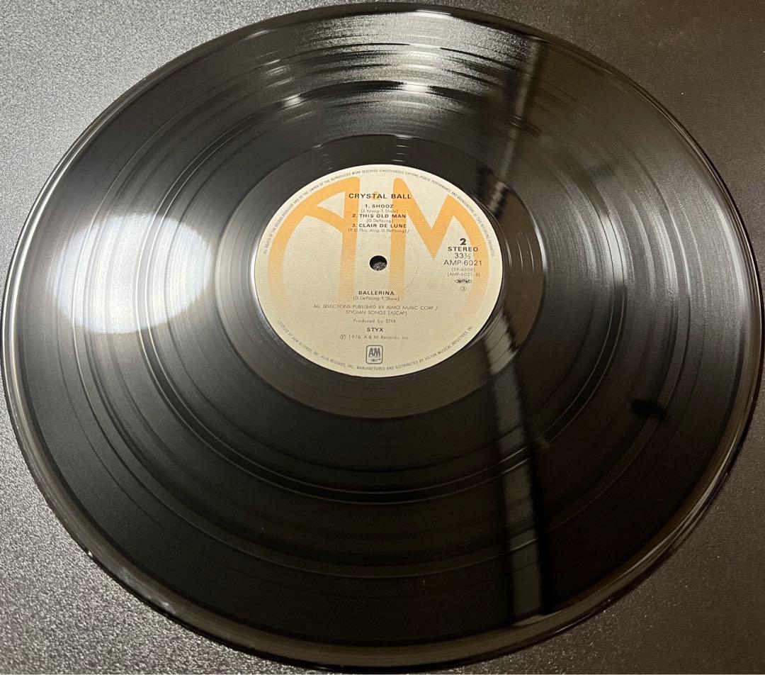 STYX Crystal Ball LP 1979 Japan Pressing A&M AMP-6021 With Black Obi Rock Vinyl