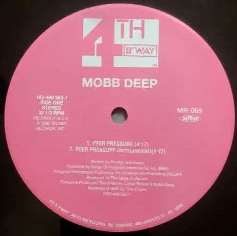 Mobb Deep - Peer Pressure 12" Vinyl EP 1998 Japan Reissue Large Professor Hip Ho