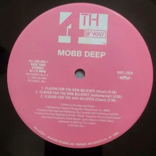 Mobb Deep - Peer Pressure 12" Vinyl EP 1998 Japan Reissue Large Professor Hip Ho