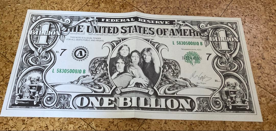 Alice Cooper - Billion Dollar Babies LP, Original Gatefold, Snake Skin Cover