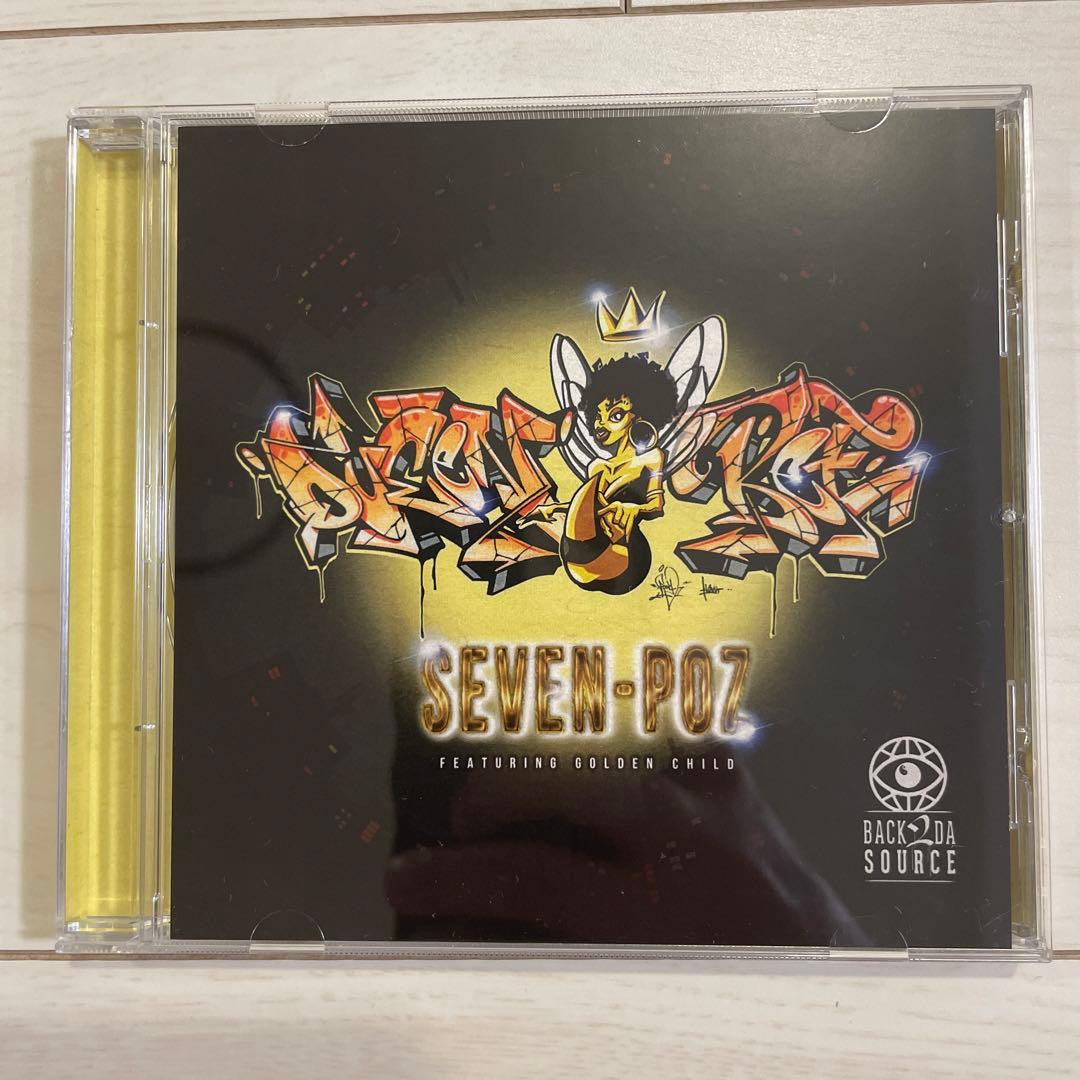 Seven-Poz - Queen Bee Featuring Golden Child CD (2022 Back 2 Da Source)