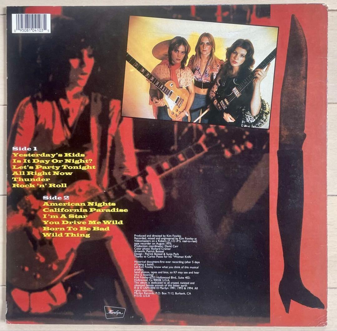 The Runaways Born To Be Bad Vinyl LP Red Colored Vinyl 1975 Demos Kim Fowley