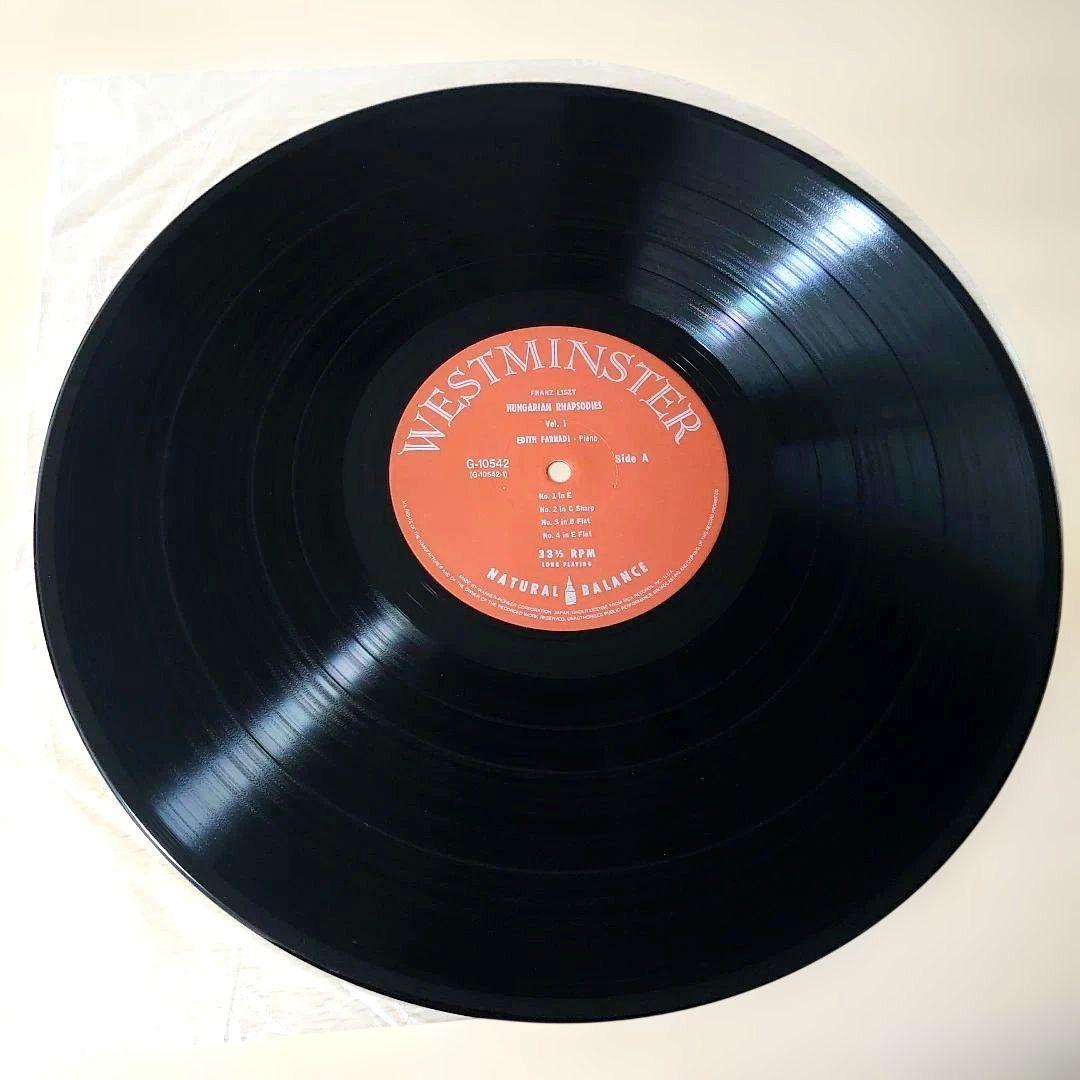 Edith Farnadi - Liszt: Hungarian Rhapsodies Vol. 1 LP Vinyl Japan Obi Classical