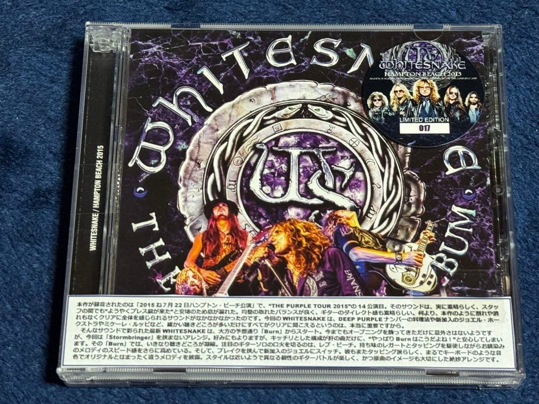Whitesnake The Purple Tour 2CD+DVD Japan Limited Edition Hampton Beach 2015
