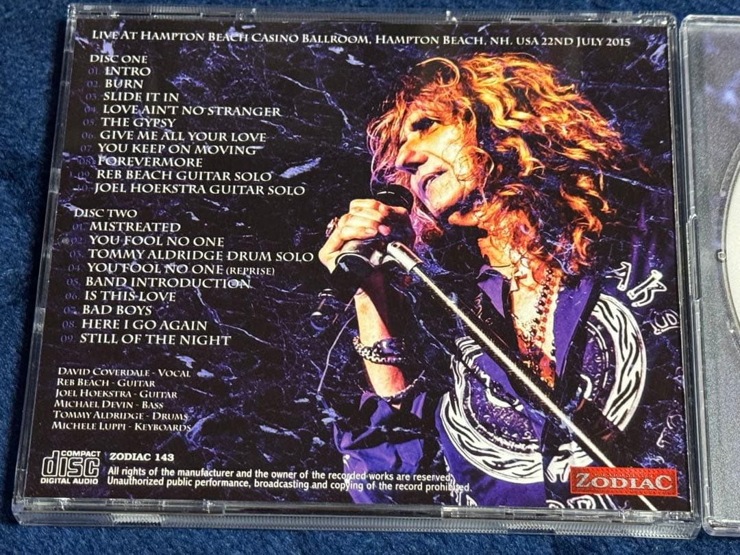 Whitesnake The Purple Tour 2CD+DVD Japan Limited Edition Hampton Beach 2015