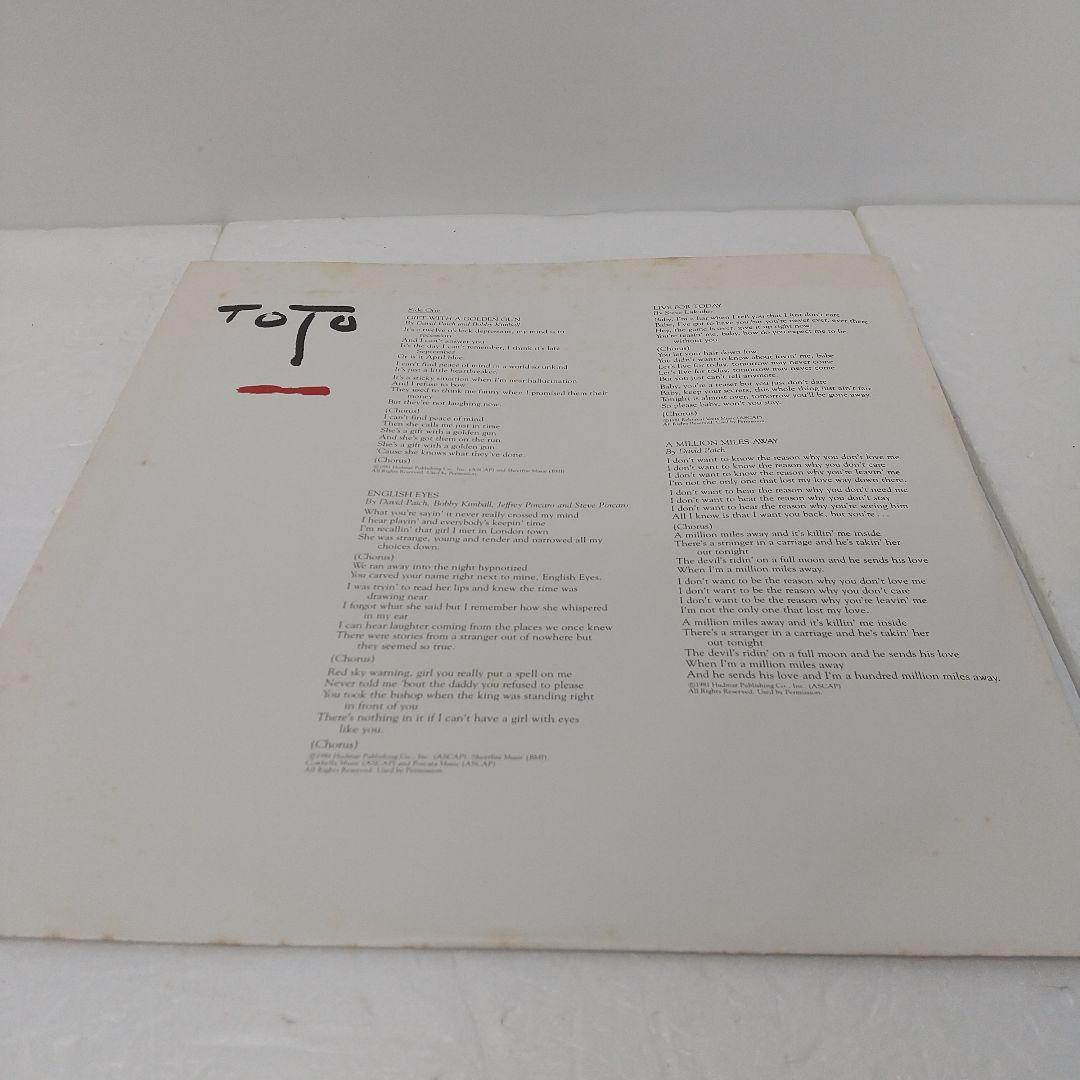 TOTO Turn Back Japan Vinyl LP Record 25AP 2000 w/ Obi Strip AOR Rock