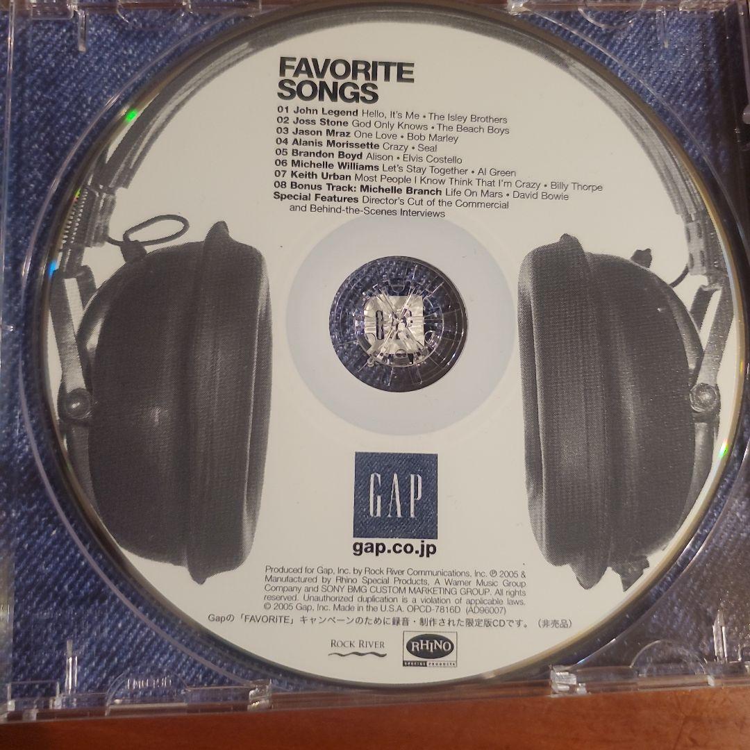 Gap Favorite Songs Compilation CD 2005 Various Artists Japan Promo Limited