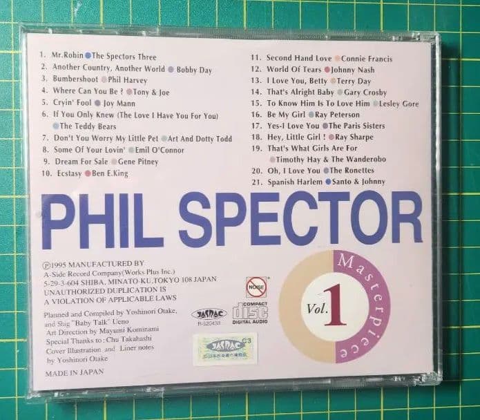 Phil Spector - Masterpiece Vol.1 CD Japan Press 1995 Rare Compilation