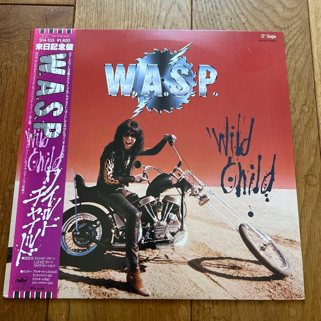 W.A.S.P. Wild Child 12" Single Japan Vinyl Record Obi W.A.S.P. Metal