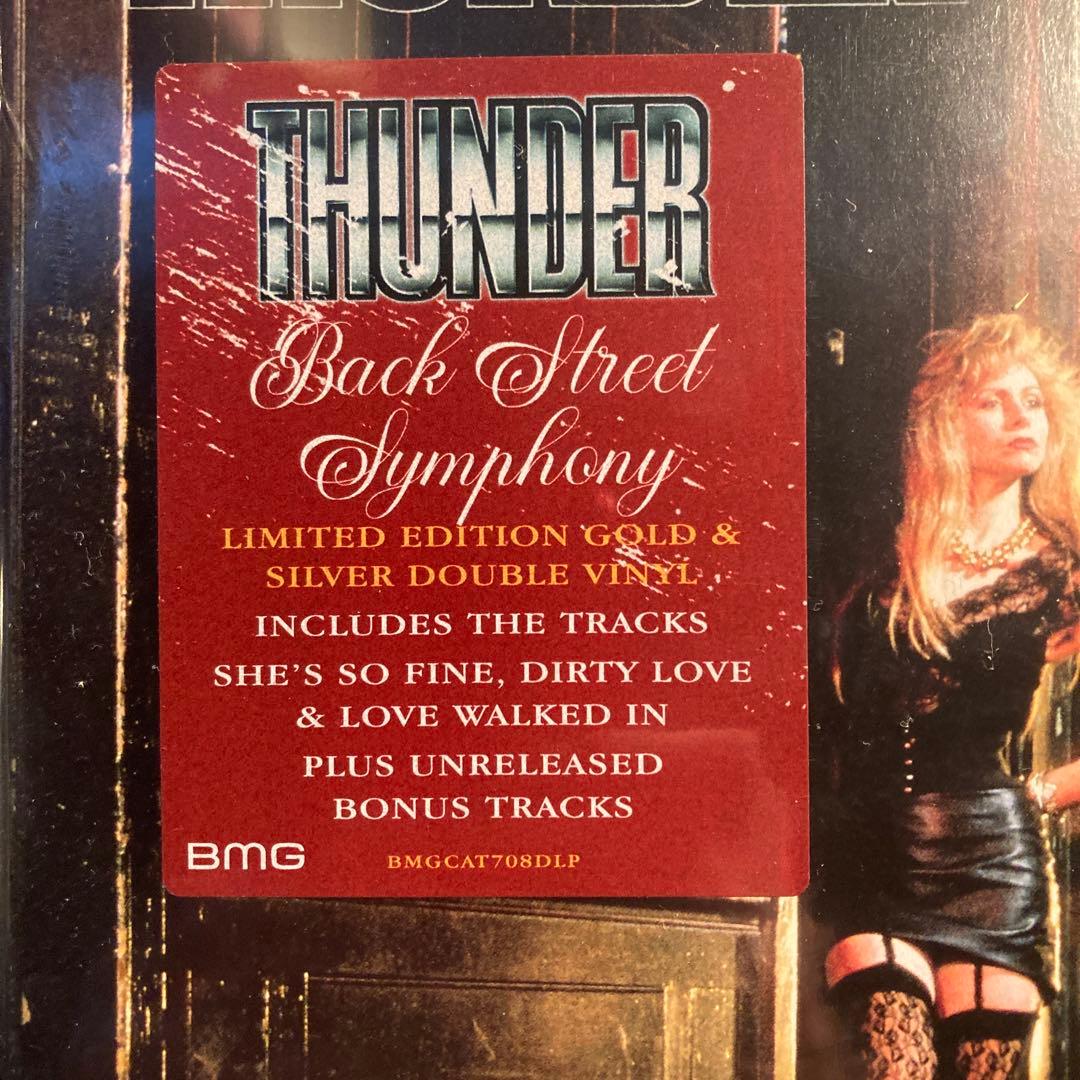 Thunder - Back Street Symphony 2LP Gold & Silver Colored Vinyl Limited Edition