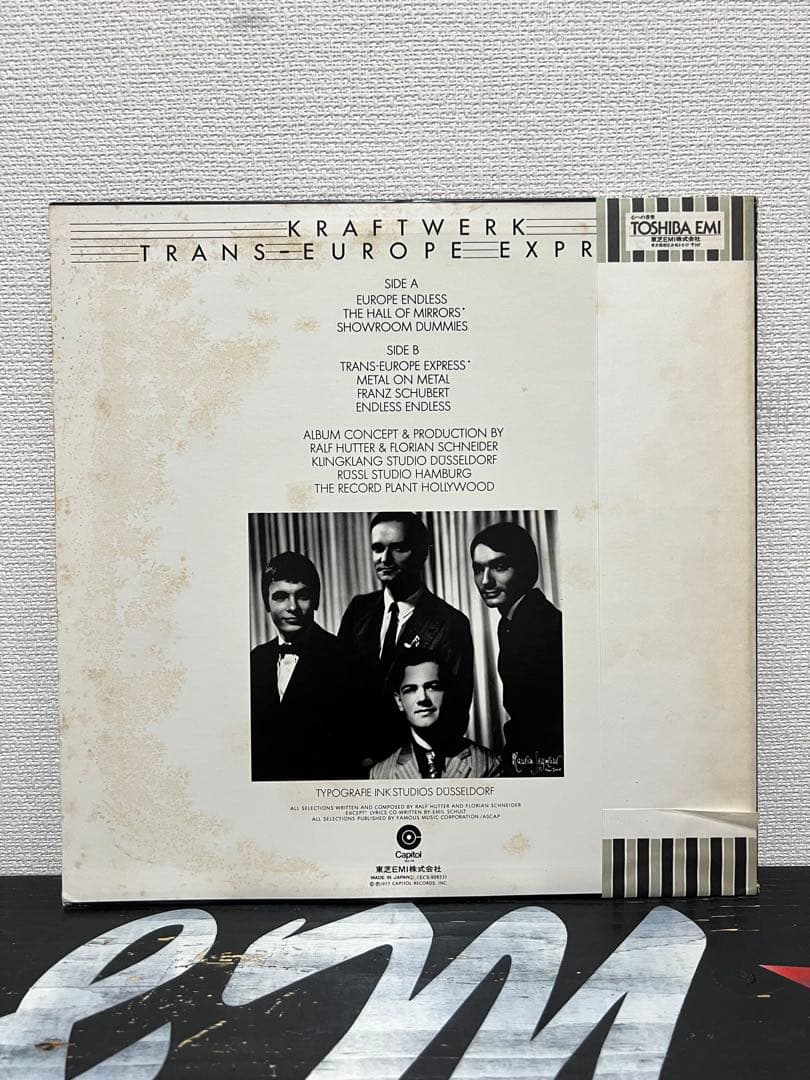 Kraftwerk - Trans-Europe Express LP Japan ECS-80833 w/ Obi Electronic Synth