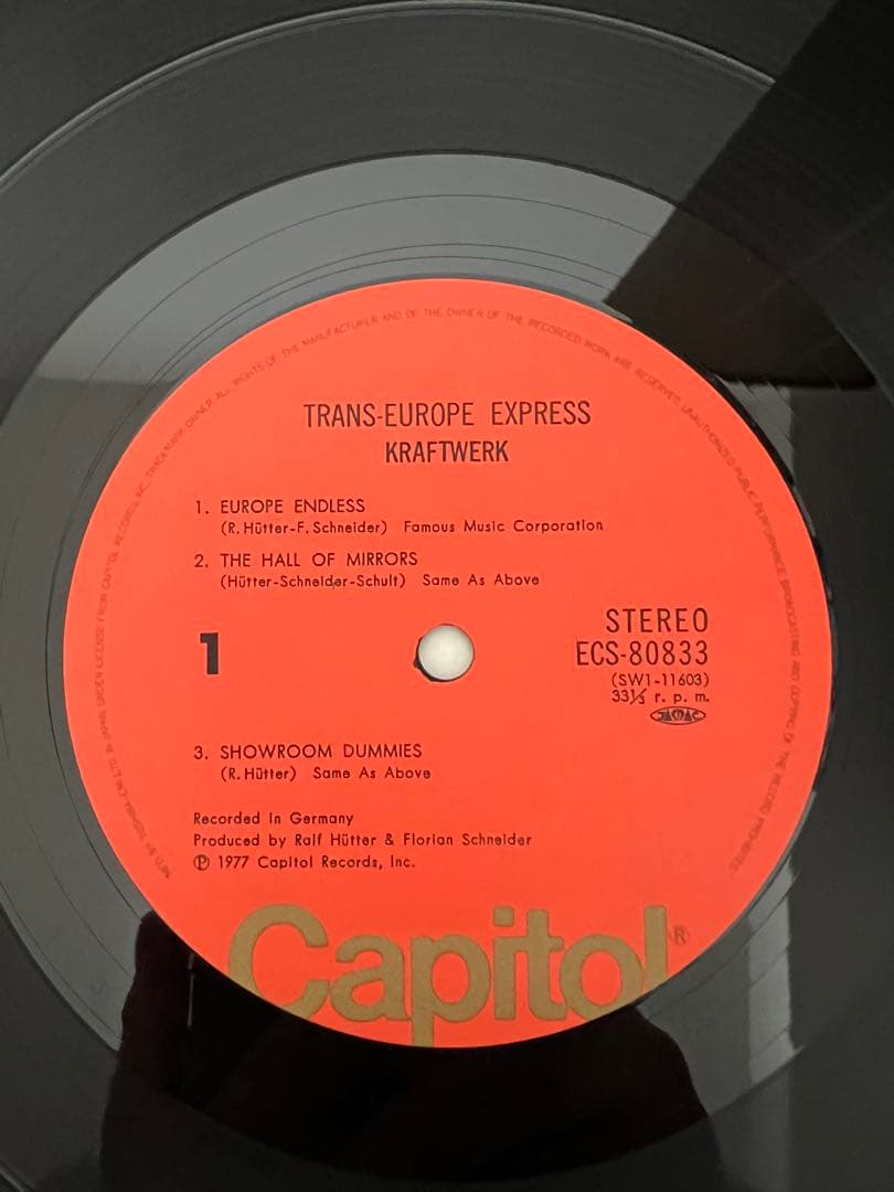 Kraftwerk - Trans-Europe Express LP Japan ECS-80833 w/ Obi Electronic Synth