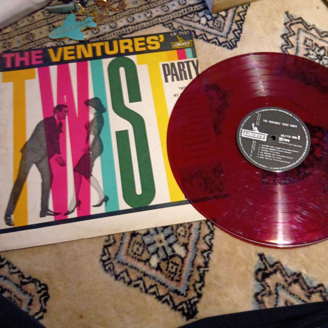 The Ventures - Twist Party Japan LP Translucent Red Vinyl Liberty LR-7121
