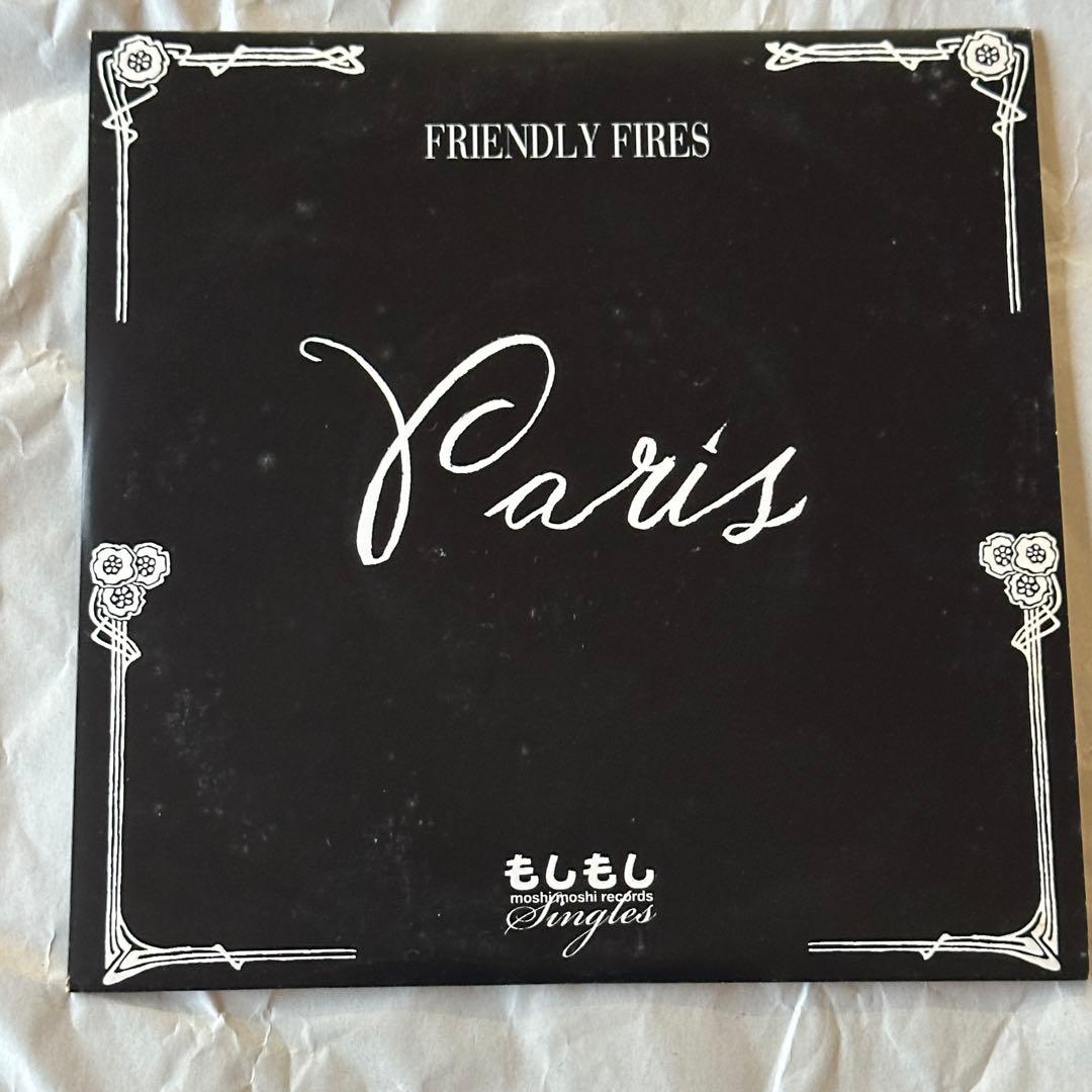 Friendly Fires Paris 7" Single Record Moshi Moshi Black Vinyl Used | Japansoundstore