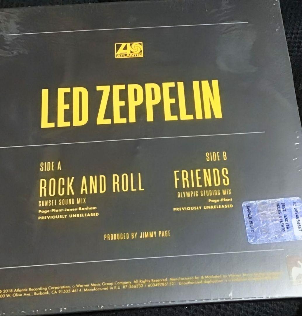 Led Zeppelin Rock And Roll / Friends Vinyl 7-inch Record Store Day 2018 Yellow