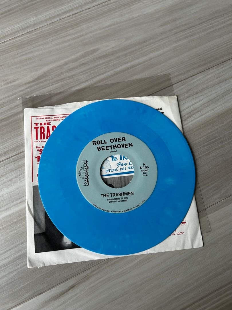 The Trashmen - Roll Over Beethoven / Betty Jean 7-inch Vinyl Blue Wax