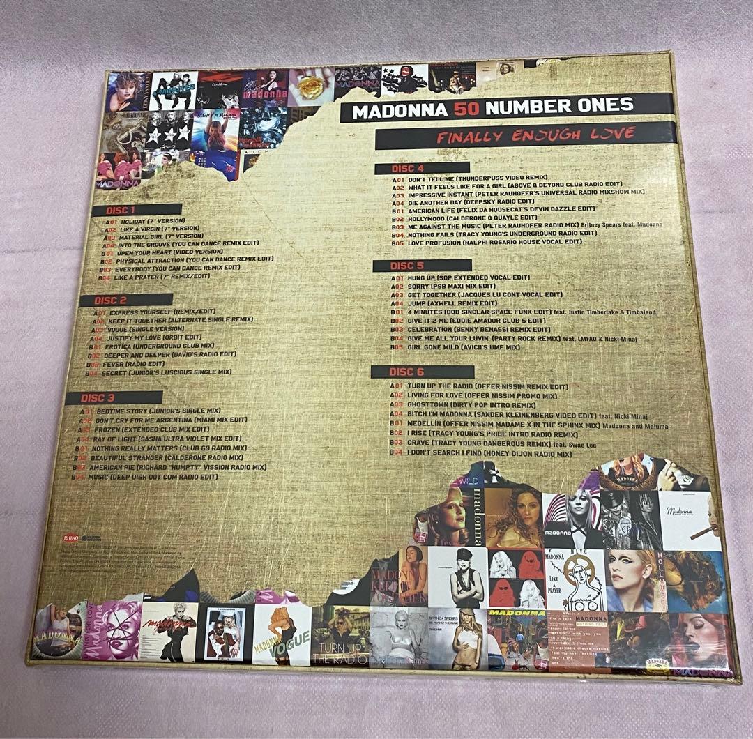 Madonna Finally Enough Love: 50 Number Ones Rainbow Edition 6LP Vinyl Box Set
