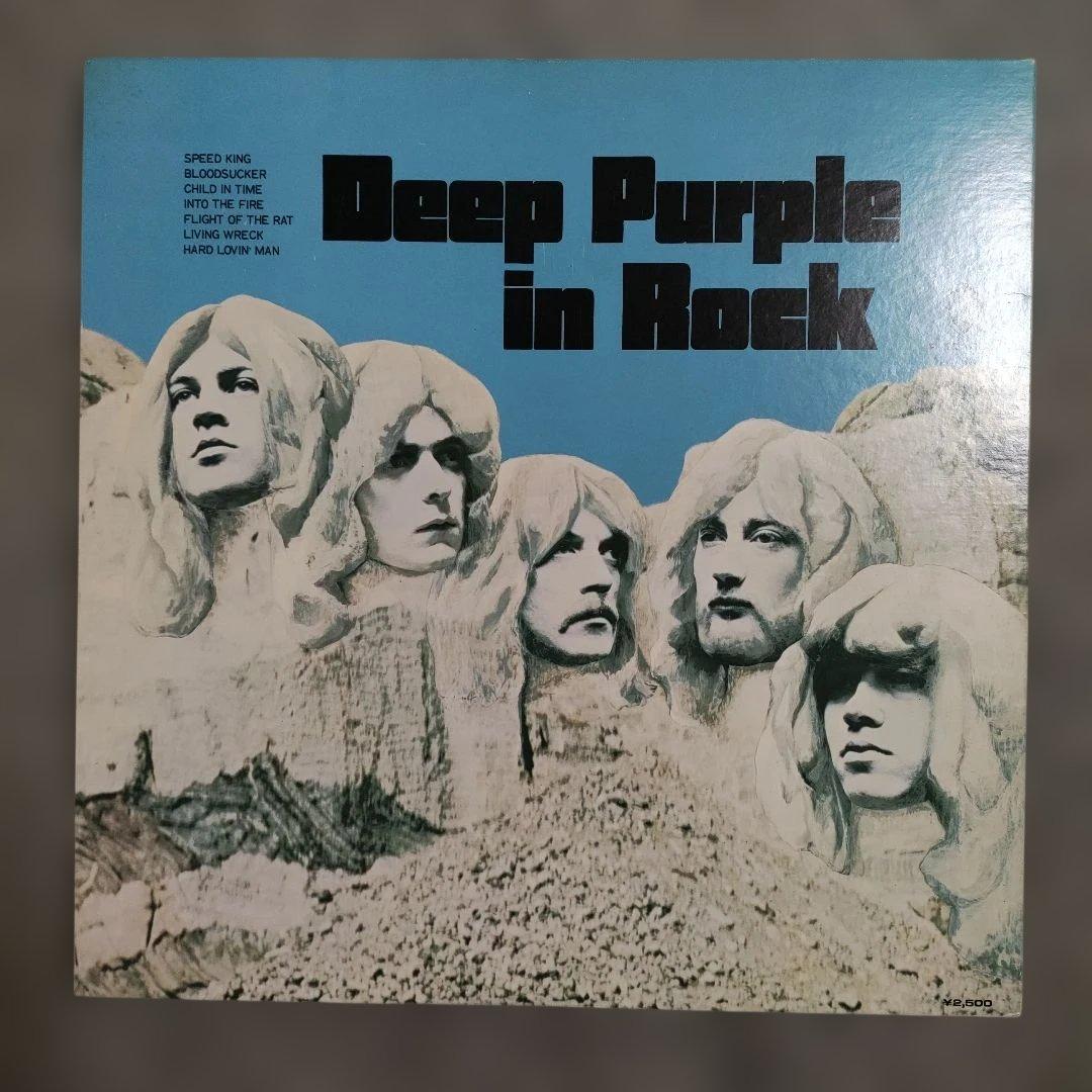 Deep Purple In Rock LP Vinyl Japan 1977 Reissue Warner Pioneer P-10108W Obi
