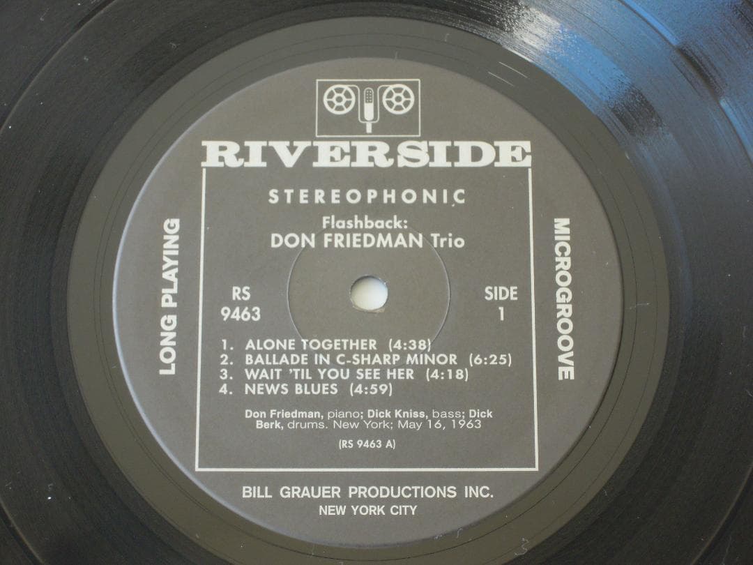 Don Friedman Trio - Flashback LP Vinyl Japan Victor Riverside VIJJ-30044 Jazz