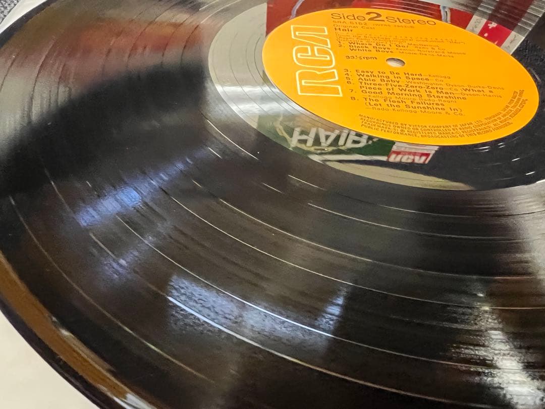 Hair Original Broadway Cast Recording LP Japan Pressing w/ Obi SRA-5152