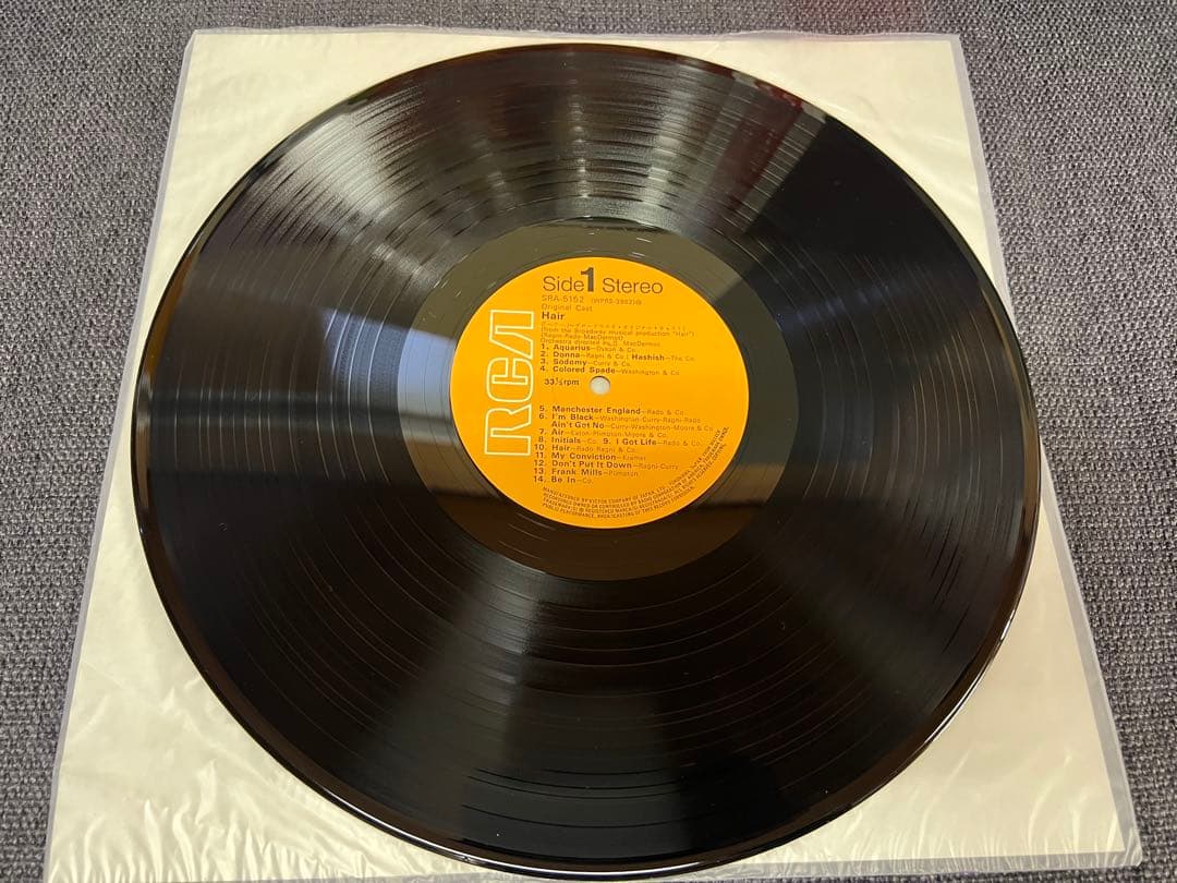 Hair Original Broadway Cast Recording LP Japan Pressing w/ Obi SRA-5152