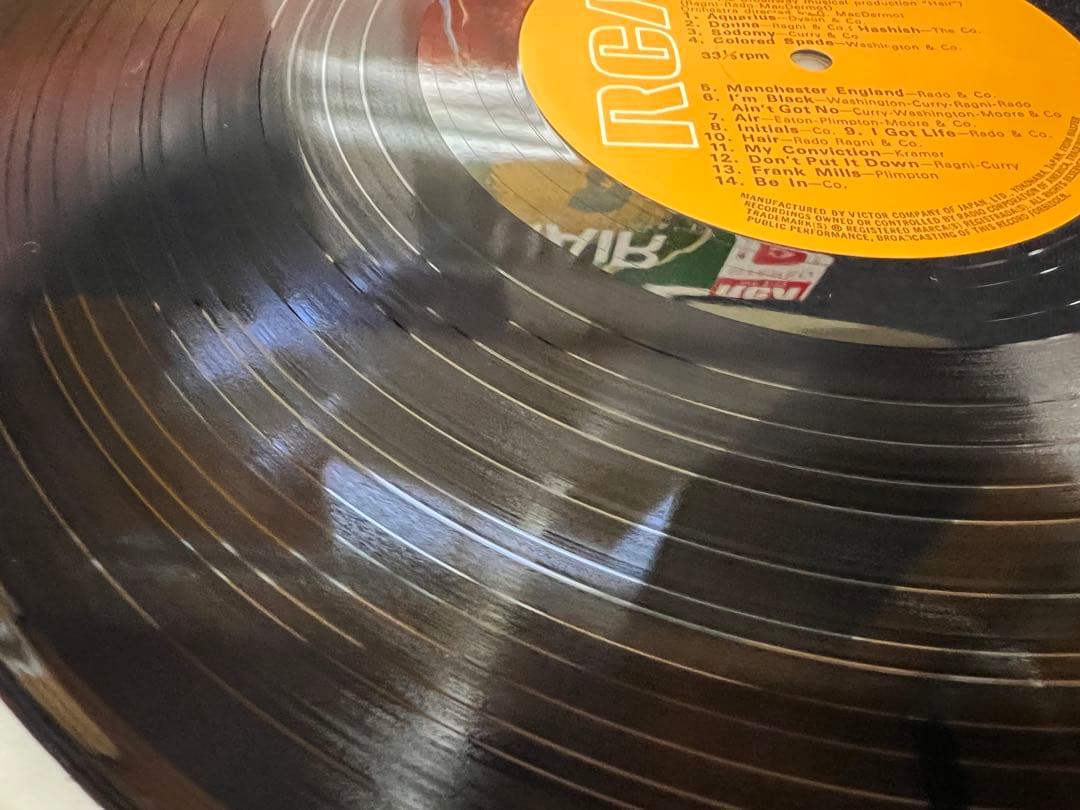 Hair Original Broadway Cast Recording LP Japan Pressing w/ Obi SRA-5152