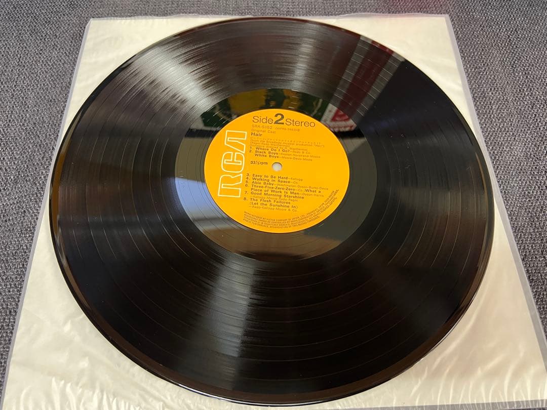 Hair Original Broadway Cast Recording LP Japan Pressing w/ Obi SRA-5152