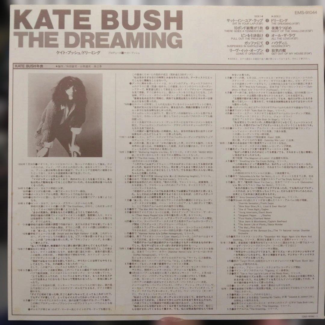 Kate Bush - The Dreaming LP 1982 Japan Vinyl Record Original Art Pop