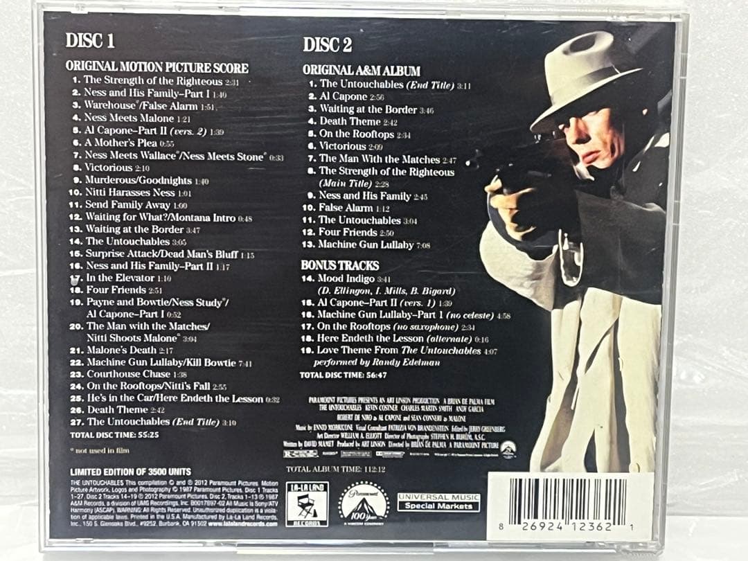 Ennio Morricone THE UNTOUCHABLES Limited Edition 2-CD Set, Music, Used | Japansoundstore