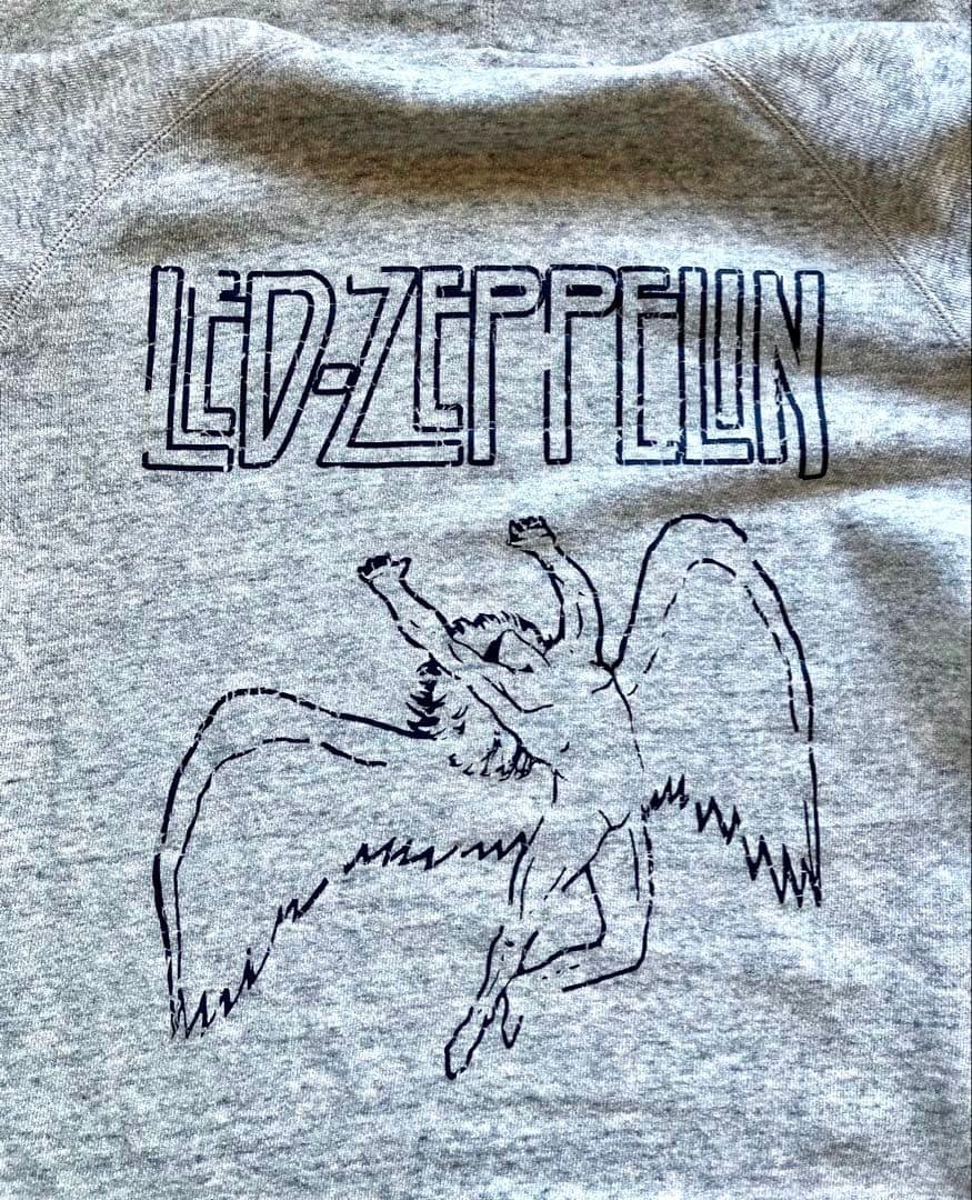 Led Zeppelin Hoodie, US Vintage, Gray, Size M, Zip-Up, Used, Rock Music | Japansoundstore