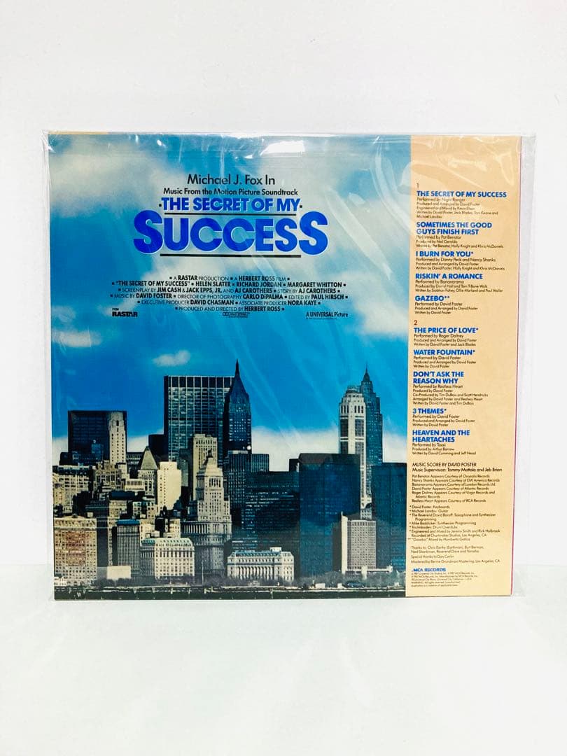 The Secret Of My Success OST Vinyl LP Japan P-13498 w/ Obi Michael J. Fox