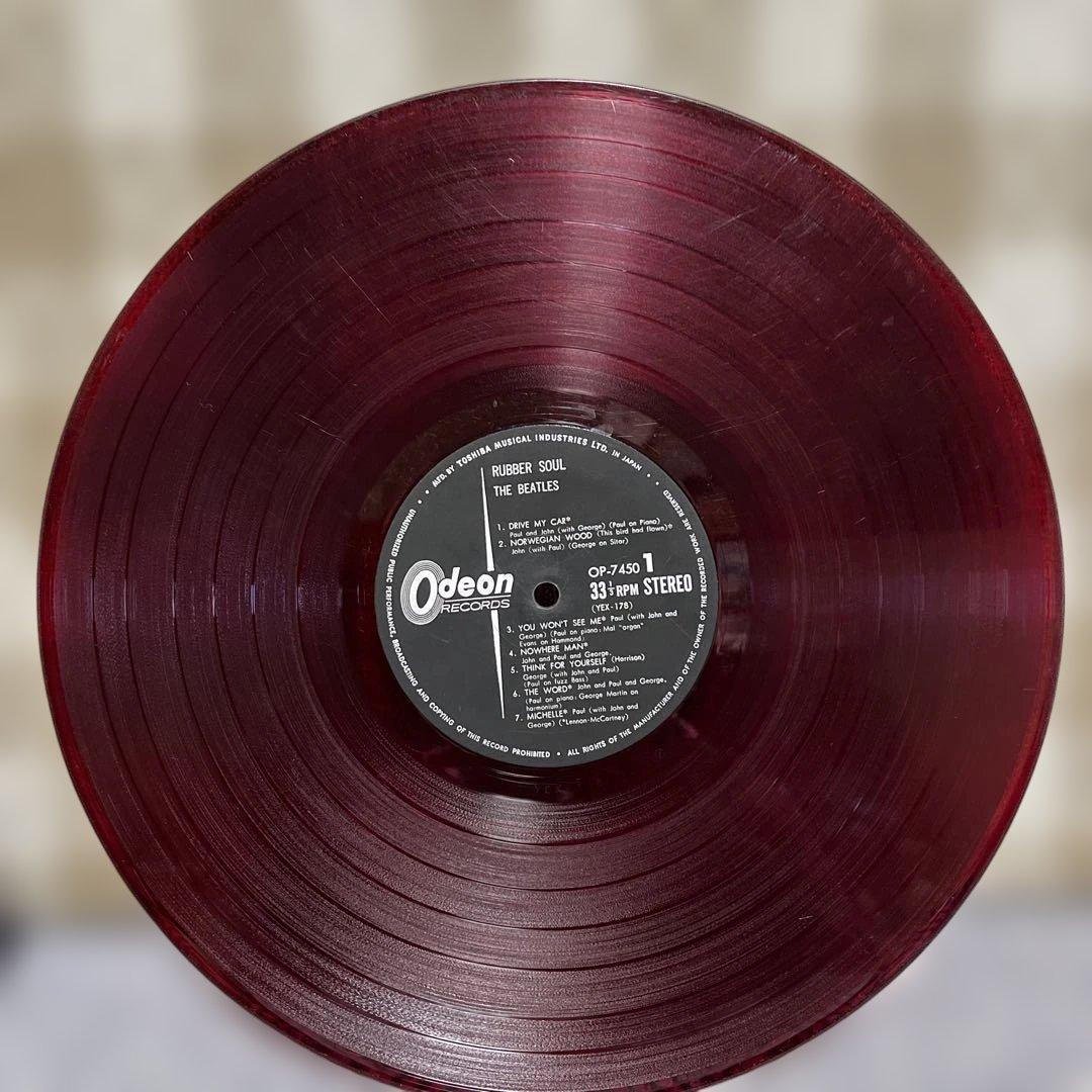 The Beatles Rubber Soul Red Vinyl 33 RPM Stereo Used | Japansoundstore