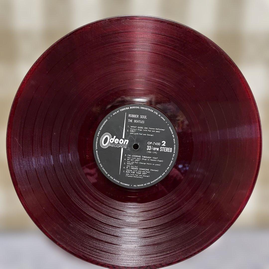 The Beatles Rubber Soul Red Vinyl 33 RPM Stereo Used | Japansoundstore