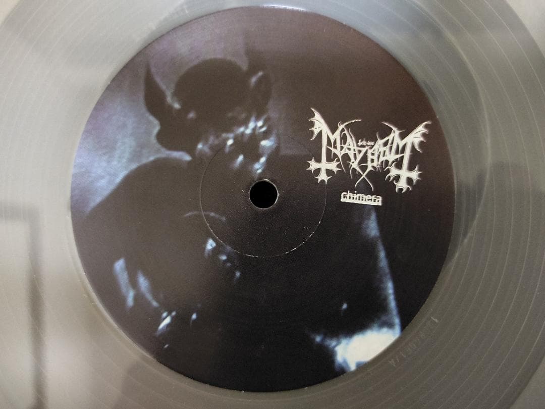Mayhem - Chimera 2LP Clear Vinyl Gatefold Back On Black Reissue 2014