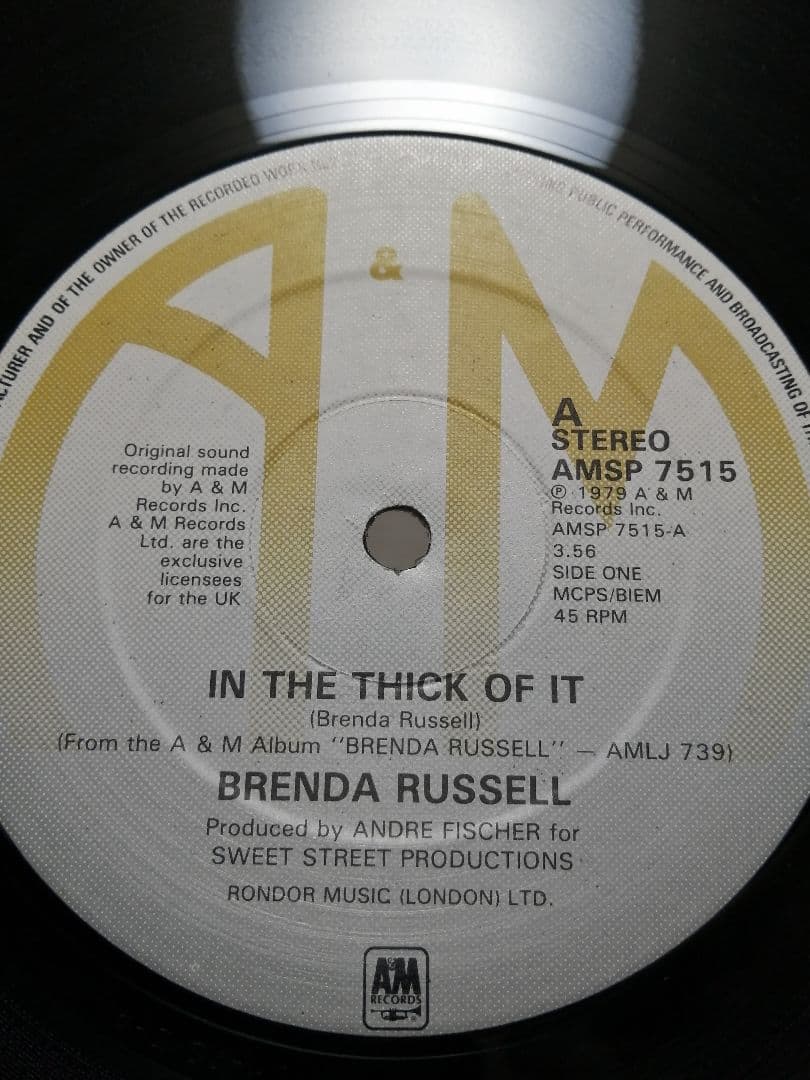 BRENDA RUSSELL In The Thick Of It / So Good, So Right 12" UK Original Soul