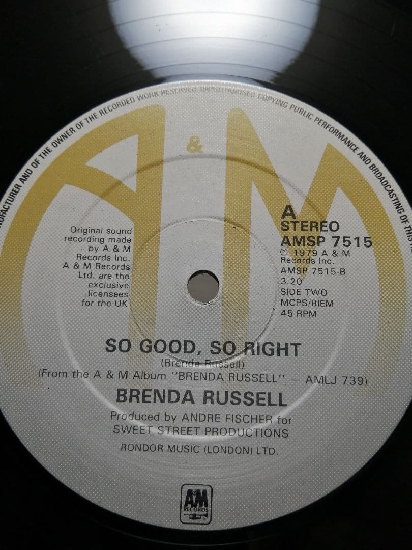 BRENDA RUSSELL In The Thick Of It / So Good, So Right 12" UK Original Soul