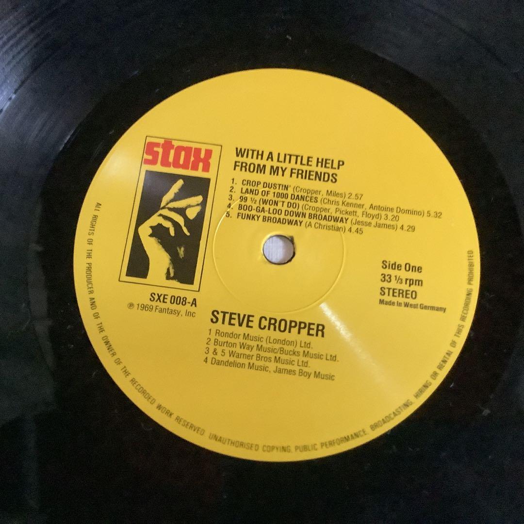 STEVE CROPPER With A Little Help From My Friends Vinyl LP Stax Germany 1969 Soul
