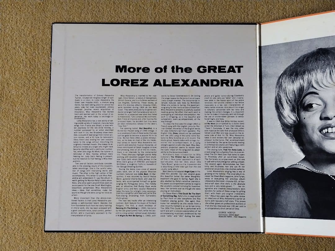 Lorez Alexandria - More of the Great LP Vinyl Japan Pressing Impulse YP-8596-AI