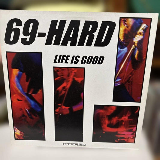 69-HARD Life Is Good LP Red Clear Vinyl Psychobilly Rockabilly Crazy Love