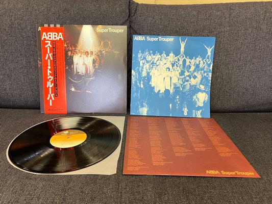 ABBA Super Trouper Vinyl LP Japan Discomate DSP-8004 Obi Included