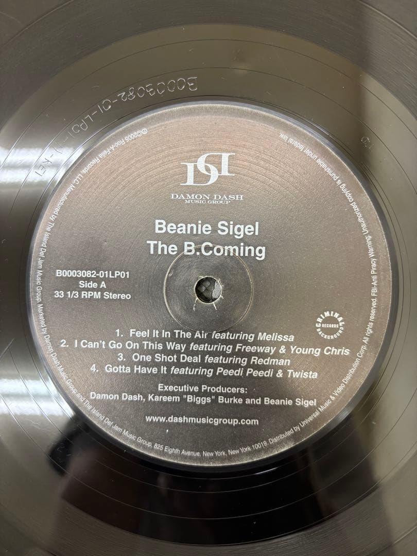 Beanie Sigel The B.Coming 2LP US Original 2005 Roc-A-Fella East Coast Hip Hop